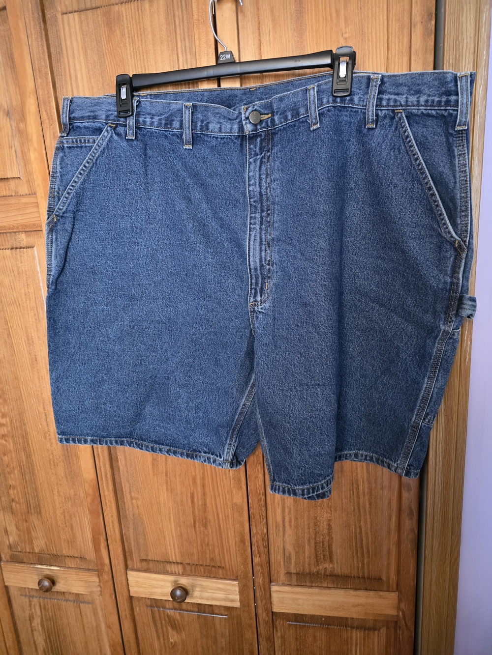 Carhartt Men's Dark Blue Denim Carpenter Shorts